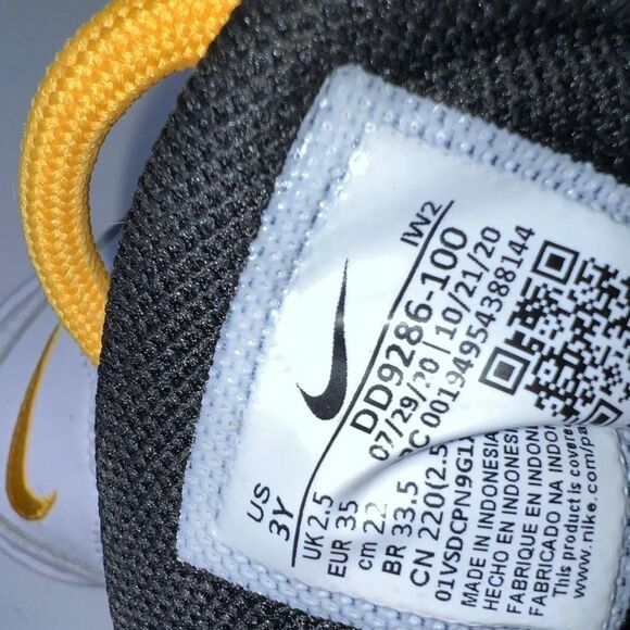 Nike Kids Sneakers - White, Black, Red, Yellow - Picture 9 of 11